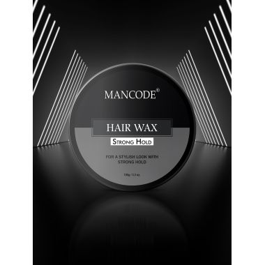 Mancode: Hair Wax Strong Hold Glossy Stylish - 100gm