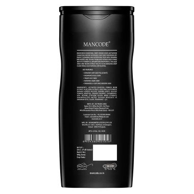 Mancode: Activated Charcoal Body Wash Shower Gel - 450ml