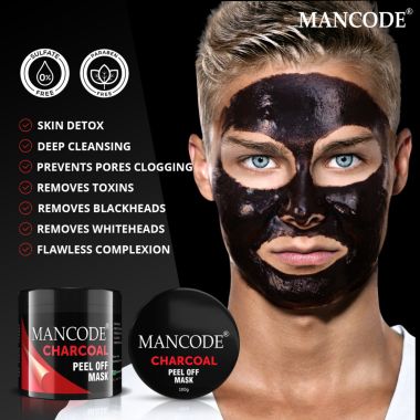 Mancode: Charcoal Peel Off Mask - 100gm