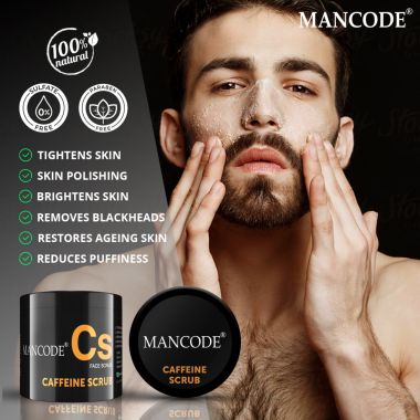 Mancode: Caffeine Scrub - 100gm