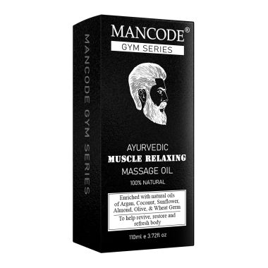 Mancode: Ayurvedic Muscle Relaxing Massage Oil - 110ml