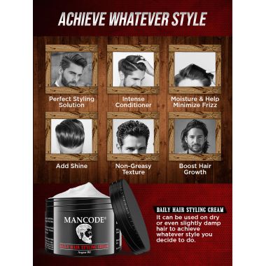 Mancode: Daily Hair Styling Cream - 100gm