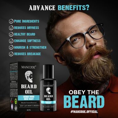 Mancode: Beard Oil - Cedar Wood & Rose Mary - 60ml