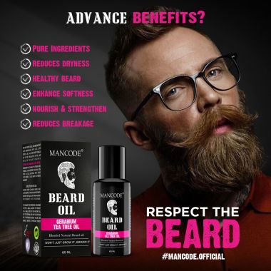 Mancode: Beard Oil - Germanium & Tea Tree - 60ml
