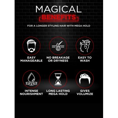 Mancode: Hair Wax Mega Hold Glossy Stylish Hair - 100gm