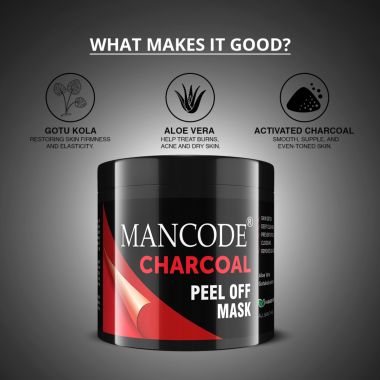Mancode: Charcoal Peel Off Mask - 100gm
