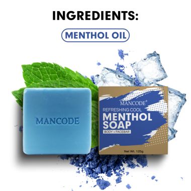 Mancode: Refreshing Cool Menthol Soap - Pack of 3 (125gm each)