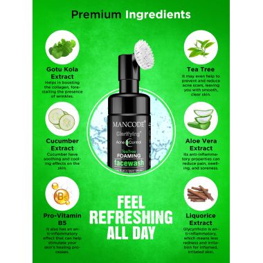 Mancode: Acne Control Tea Tree Facewash - 150ml