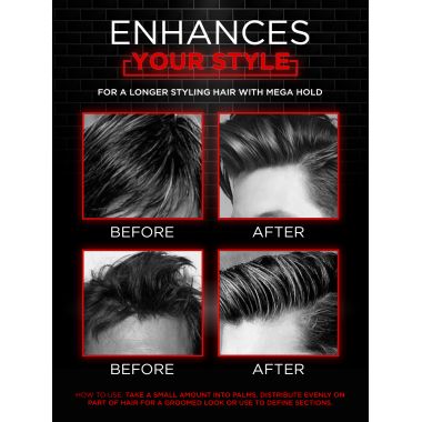 Mancode: Hair Wax Mega Hold Glossy Stylish Hair - 100gm