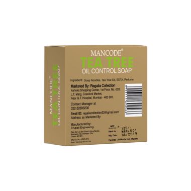 Mancode: Tea Tree Oil Control Soap - Pack of 2 (125gm each)