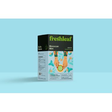 FRESHLEAF: Mint Green Tea - 40 Tea Bags ( Pack of 2 )