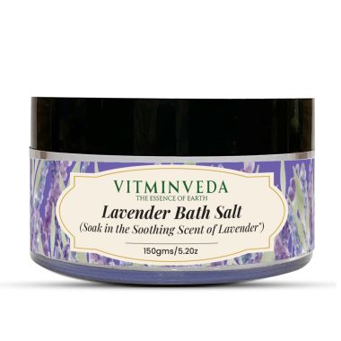 VITMINVEDA: Natural Lavender Bath Salt - 150 gm