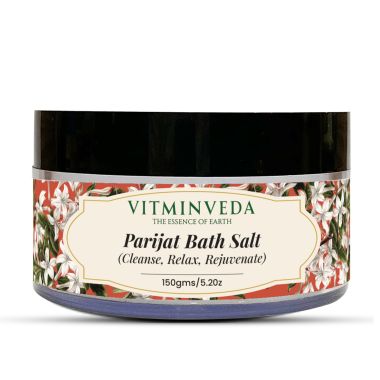 VITMINVEDA: Natural Parijat Bath Salt - 150 gm
