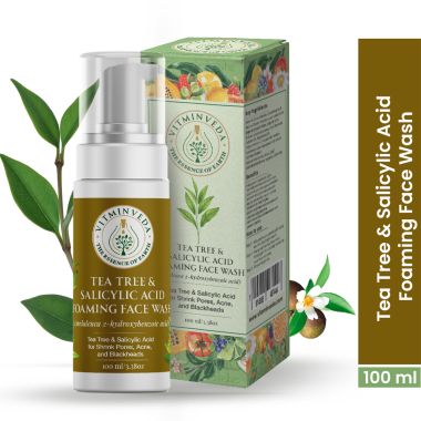 VITMINVEDA: Natural Tea Tree & Salicylic Acid Foaming Face Wash - 100 ml