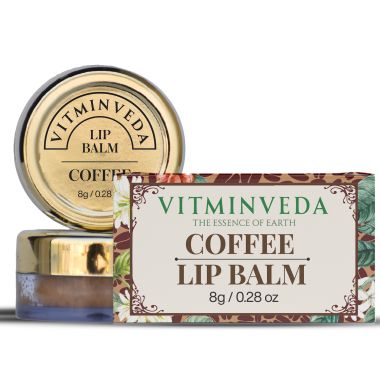 VITMINVEDA: Natural Coffee Lip Balm - 8 gm