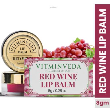 VITMINVEDA: Natural Red Wine Lip Balm - 8 gm