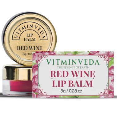 VITMINVEDA: Natural Red Wine Lip Balm - 8 gm