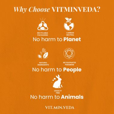 VITMINVEDA: Natural Orange Vitamin C Lip Scrub - 8 gm