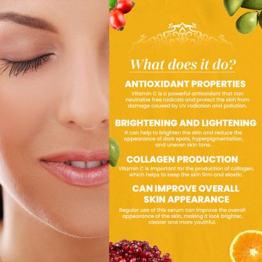 VITMINVEDA: Vitamin C & B3 Face Serum for Natural Glow - 30 ml