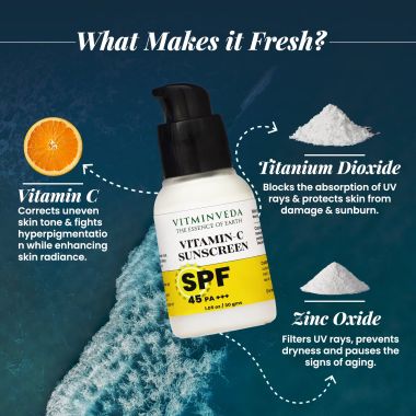 VITMINVEDA: Sunscreen SPF 45 PA+++  - 30 ml