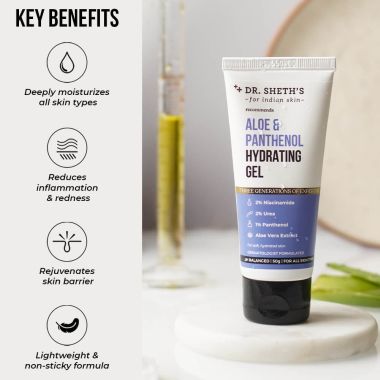 Dr. Sheth's: Aloe & Panmthenol Hydrating Gel - 50gm