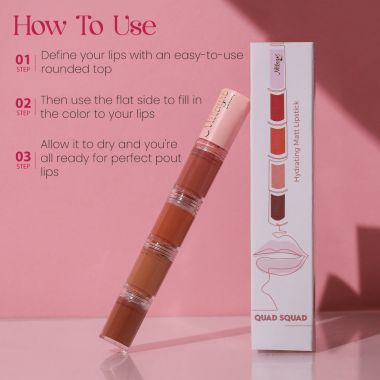 Milagro Beauty: Quad Squad 2.0 4-in-1 Liquid Matte Lipstick