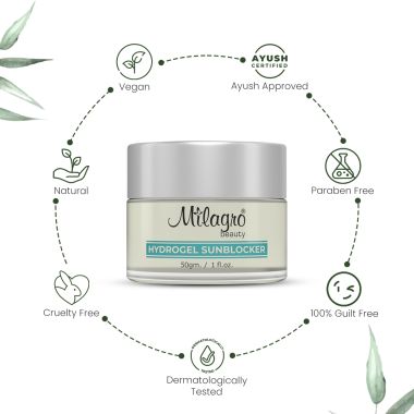 Milagro Beauty: Hydrogel Sunblocker - 15gm