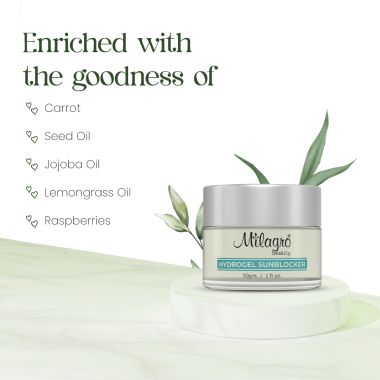 Milagro Beauty: Hydrogel Sunblocker - 15gm