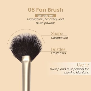 Milagro Beauty: Fan Brush 08
