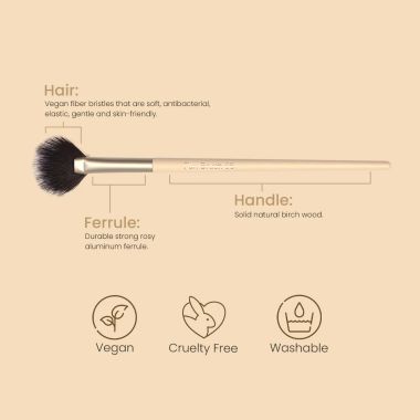 Milagro Beauty: Fan Brush 08