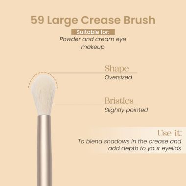Milagro Beauty: Large Crease Brush 59