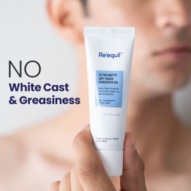 Reequil: Ultra Matte Dry Touch Sunscreen Gel SPF 50 PA++++ - 50gm
