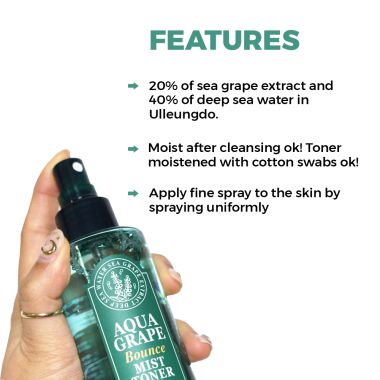 Skinfood: Aqua Grape Bounce Mist Toner - 155ml