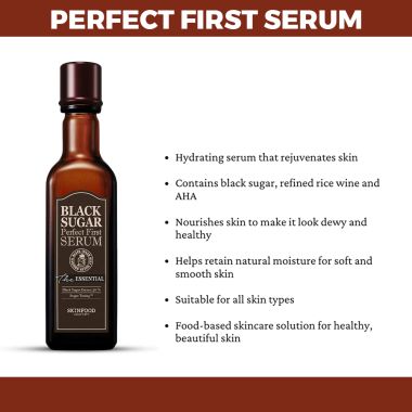 Skinfood: Black Sugar Perfect First Serum The Essential - 120ml