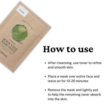 Skinfood: Cabbage Sous Vide Mask Sheet - 18ml