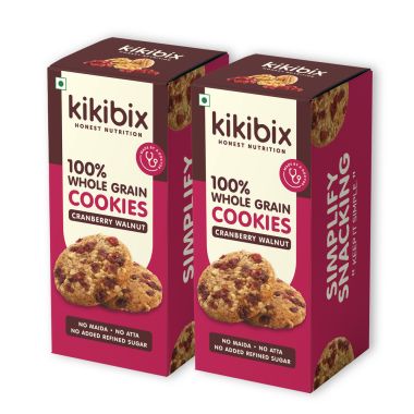 Kikibix: Cranberry Walnut Cookies - 260 gm (Pack of 2)