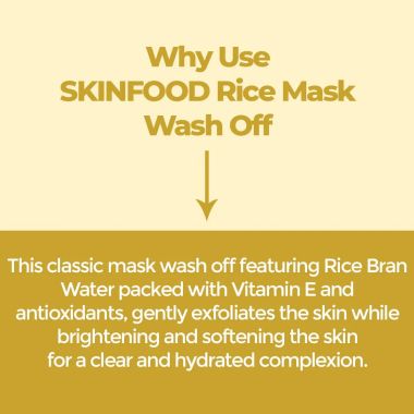 Skinfood: Rice Daily Brightening Mask Wash Off - 210ml