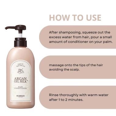 Skinfood: Argan Oil Silk Plus Hair Conditioner - 500ml