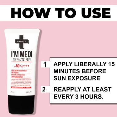 Suntique: I’M Medi 100% Zinc Sun SPF50+ PA++++ - 50ml