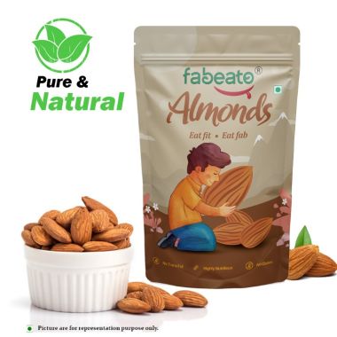 Fabeato: 100% Natural Premium California Almonds - 200gm