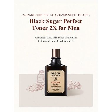 Skinfood: Black Sugar Perfect Toner 2X For Men - 180ml