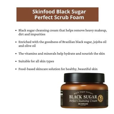 Skinfood: Black Sugar Perfect Cleansing Cream - 230ml