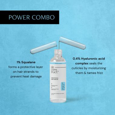 Deconstruct Skincare: Smoothing Hair Serum 1% Squalane & 0.4% Hyaluronic Acid Complex - 100ml