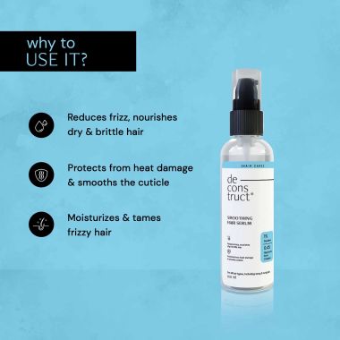 Deconstruct Skincare: Smoothing Hair Serum 1% Squalane & 0.4% Hyaluronic Acid Complex - 100ml