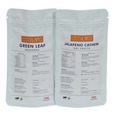 CCOLATO: Green Leaf Mukhwas & Jalapeno Cashew - 100gm each