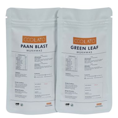 CCOLATO: Green Leaf Mukhwas & Paan Blast - 100gm each