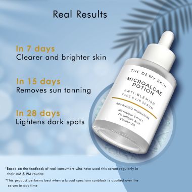 The Dewy Skin: Microalgae Potion Anti-Blemish Face & Lip Serum - 30ml