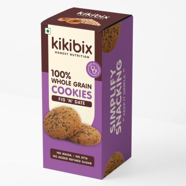 Kikibix: Fig N Date Cookies- 260 gm (Pack of 2)