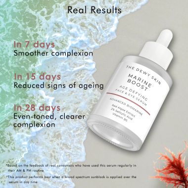 The Dewy Skin: Marine Boost Age Defying Face & Eye Serum - 30ml