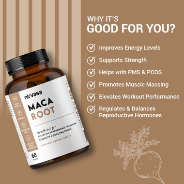 Nirvasa: Maca Root - 60 Tablets